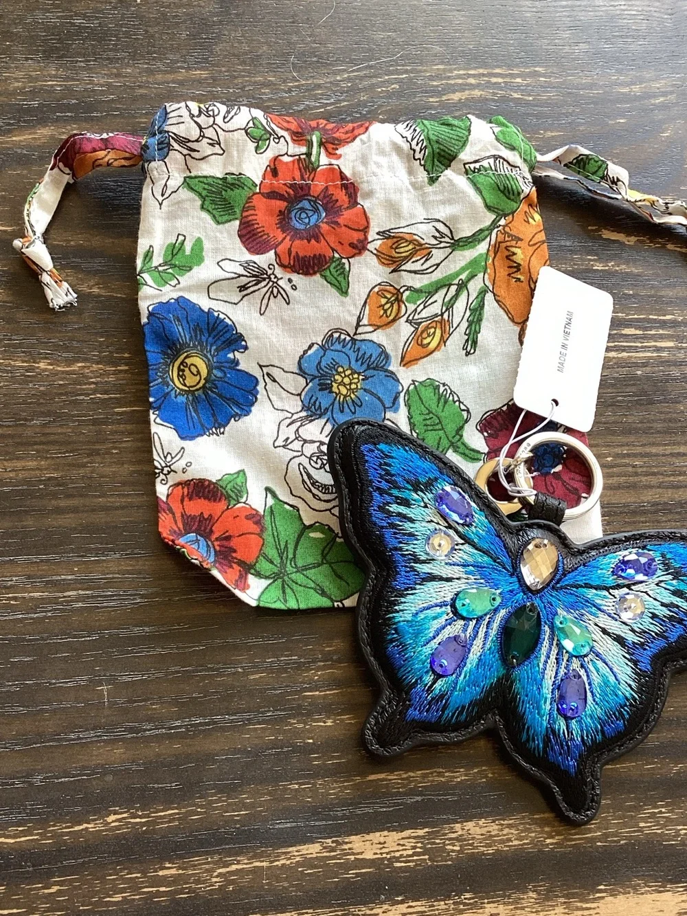 Brighton Sydney Blue Butterfly Handbag Fob